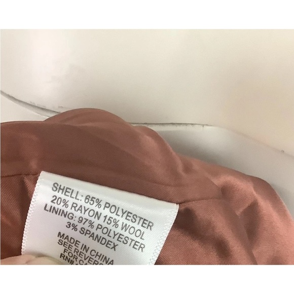 Modcloth Sz 20 Tweed A-Line Vintage Look Houndstooth Skirt Red Wool Blend - Picture 7 of 7